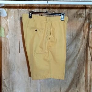 Haggar Men's Flat Front Shorts - Mustard